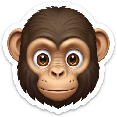 chimpanzee sticker