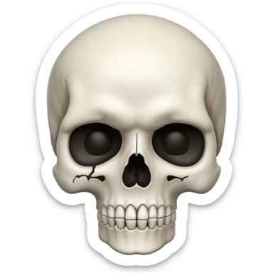 Skull sticker