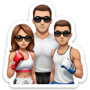 Lewis Howes and Yanet Garcia vs JetSetFly and Tefi INTERNET CELEBRITY BATTLE NOVIO DE MEXICO sticker