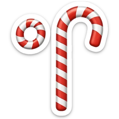 candy cane emoji sticker