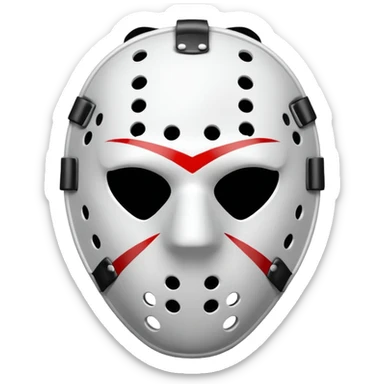hockey mask sticker