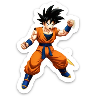 Son goku kamehameha sticker
