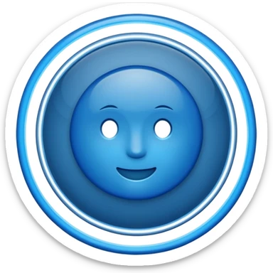 Un V vérification dans un cercle bleu sticker