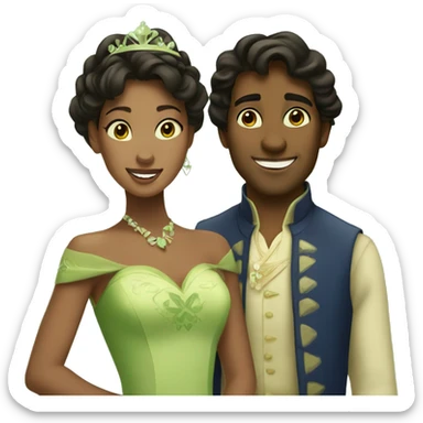 Tiana and naveen sticker