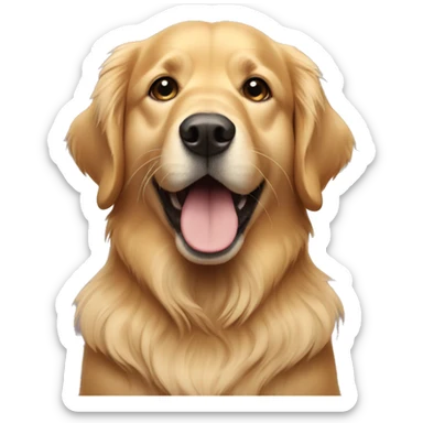golden retriever  sticker