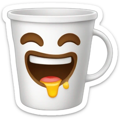 coffee cup with the feelings Awesome! Amazing! Unbelievable! sticker