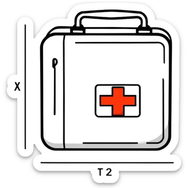 compact portable first aid kit case sticker