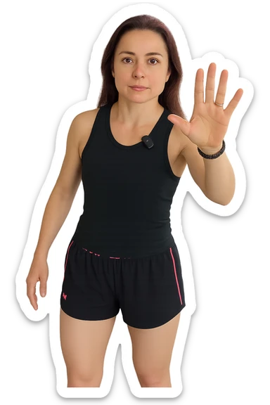 Donna senza cellulite grazie alla sua infiammazione sistemica bassa sticker