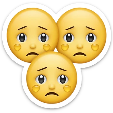 🥺+🥲+🥺  je veux pas d'apparence humain  sticker