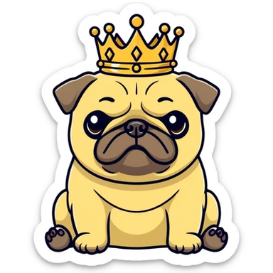 Pug sticker