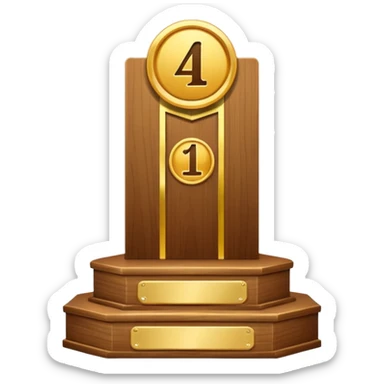 1st place podium sticker