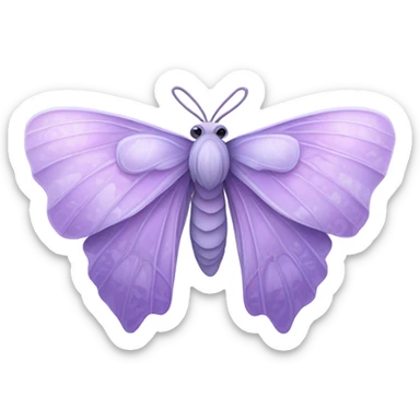 singular lilac moth sticker