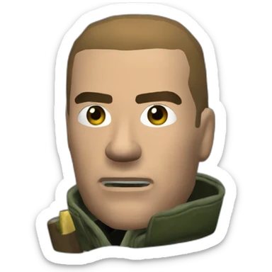 GTA III Claude with shotgun sticker