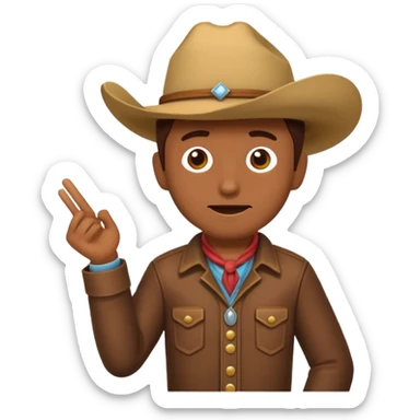 Slack emoji cowboy developer going crazy with deploy to master sticker