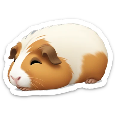 Sleeping guinea pig  sticker