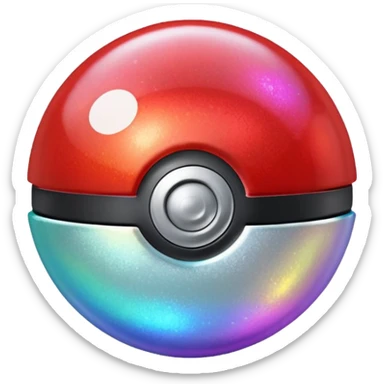 glitter pokebola sticker