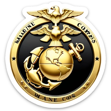 Marine Corps emblem  sticker