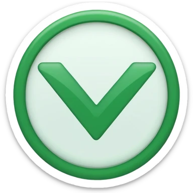 Emoji de V de verificado sticker