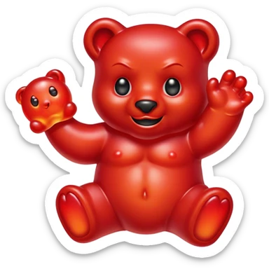 Devil Gummy bear sticker