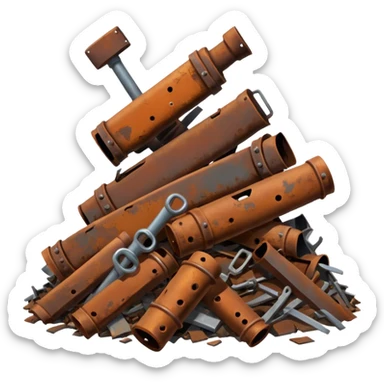 débrouille post apocalyptique ferraille  sticker