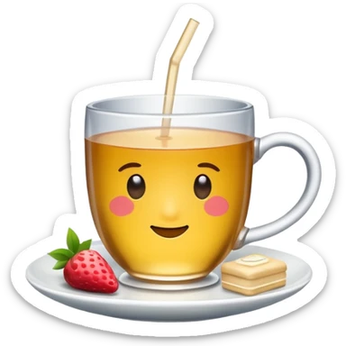drinking afternoon tea sticker