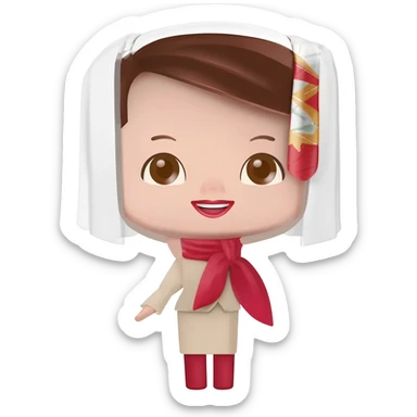 Stewardesa emirates sticker