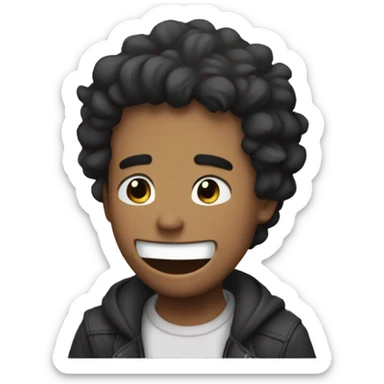 Laughing while crying (Arthur from the beginning after the end) sticker