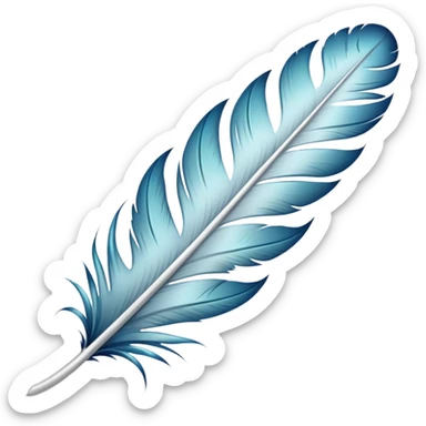 
Feather with Kori pattern sticker