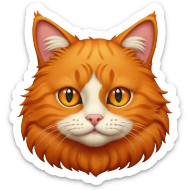 Ginger cat called Brian sticker