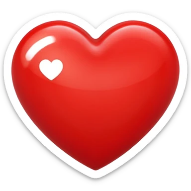 😝 avec un cœur rouge en haut à droite sticker