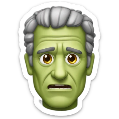 El papa san francisco de Frankenstein sticker