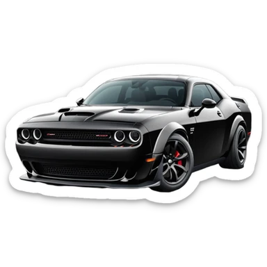 Dodge challenger hellcat widebody  sticker
