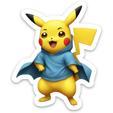 Picachu llorando  sticker