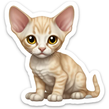 Devon rex kitten sticker