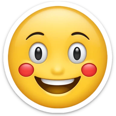 retro smile emoji  sticker
