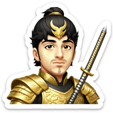 Golden Samurai sticker