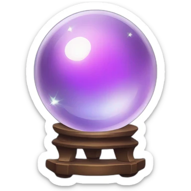 crystal ball sticker
