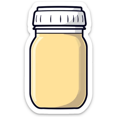 whey protein jar sticker