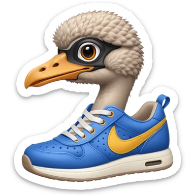  ostrich-in-sneakers sticker