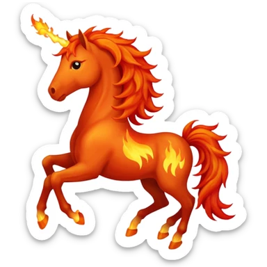 fire horse sticker