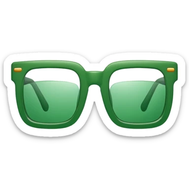 Green Square Spects. only spects. sticker