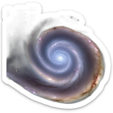 spiral galaxy sticker