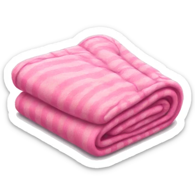 Pink blanket folded  sticker