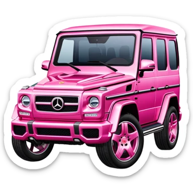 pink g wagon  sticker