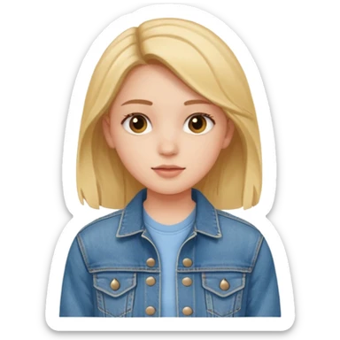 Tête jolie femme ado Real  sticker