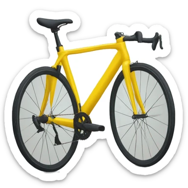 Maillot jaune vélo sticker