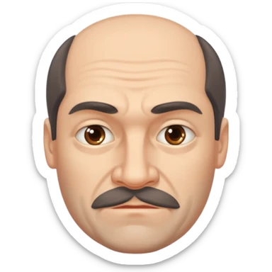 big russian man thick jawed sticker