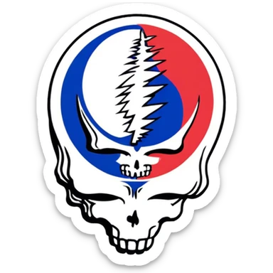 Grateful Dead Steal your face sticker