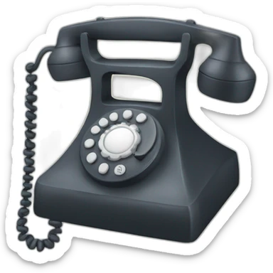 (telephone) receiver sticker
