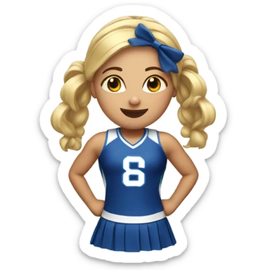 Cheerleader sticker